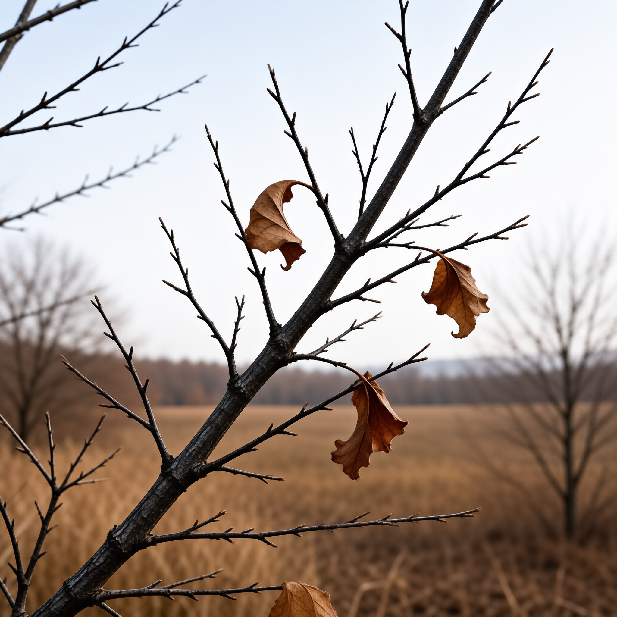 Last Leaves on a Bare Branch