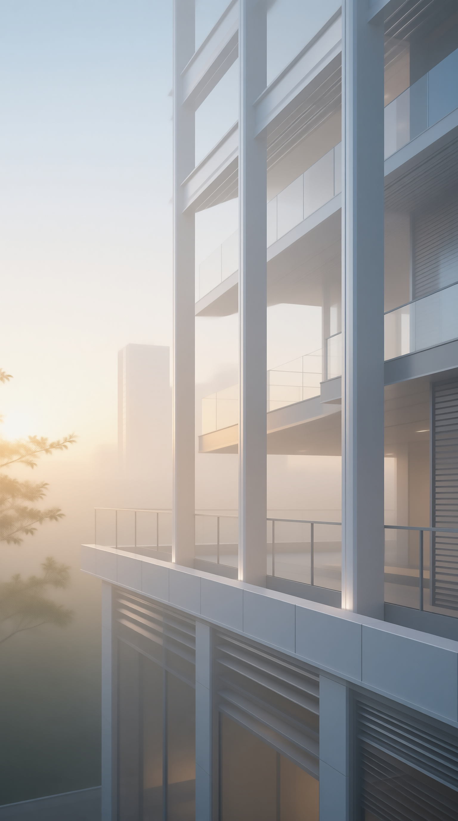 Modern Architecture in Mist