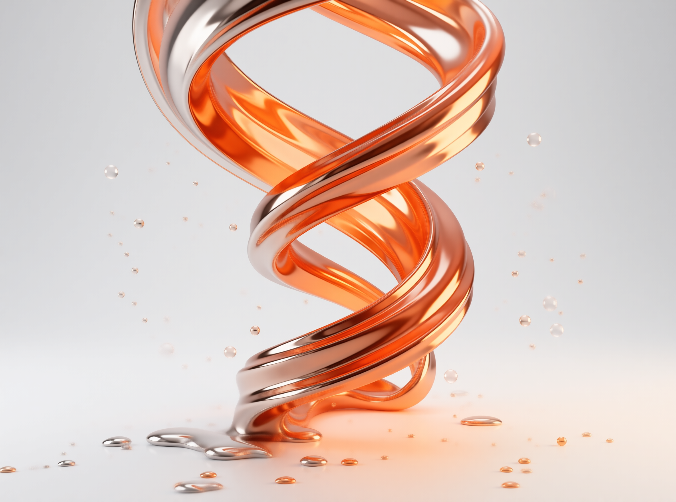 Abstract Metallic Spiral