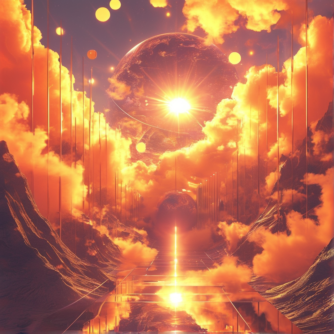 Fiery Cosmic Landscape