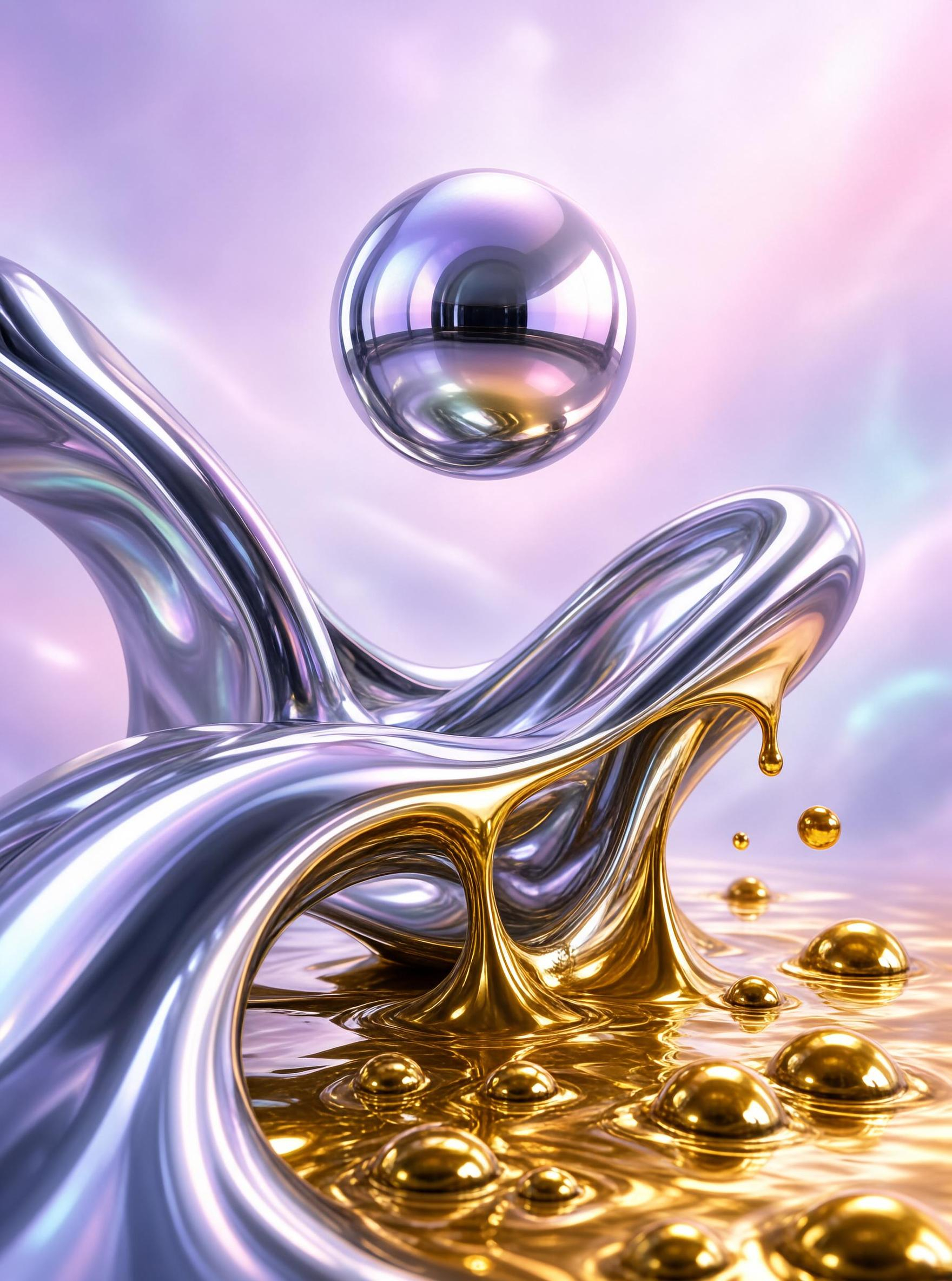Metallic Fluid and Golden Spheres