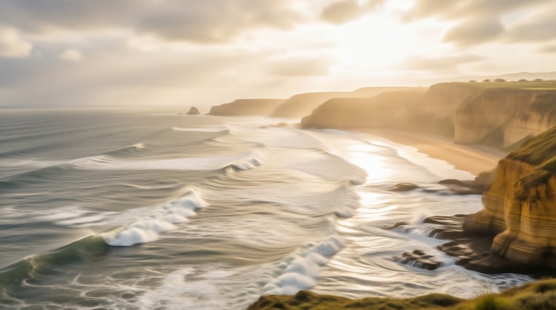 Golden Coastal Sunset