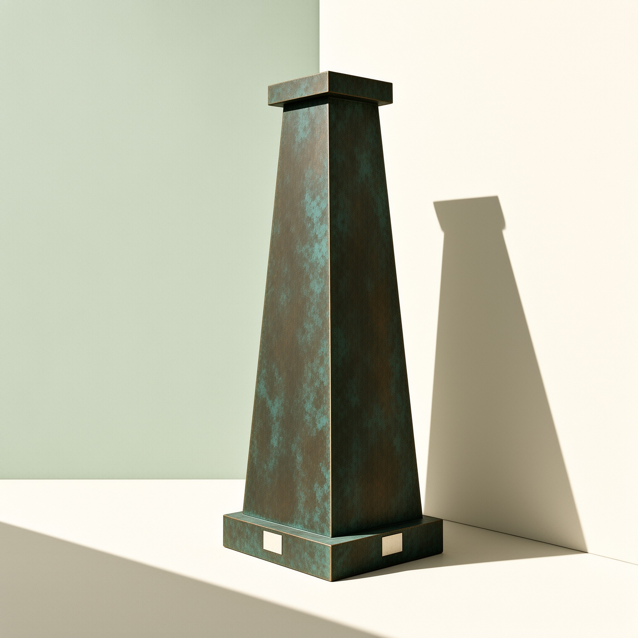 Bronze Obelisk — Patina Study