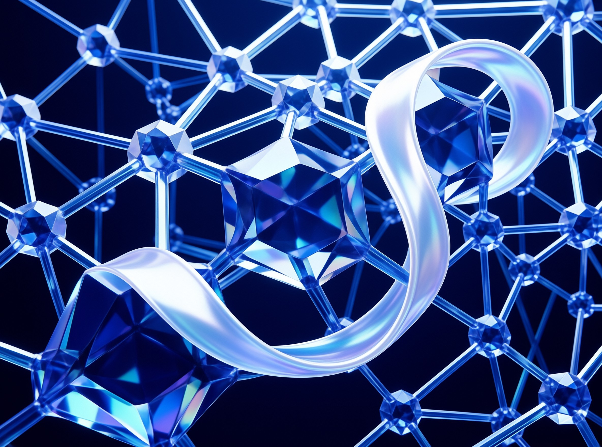 Blue Molecular Structure