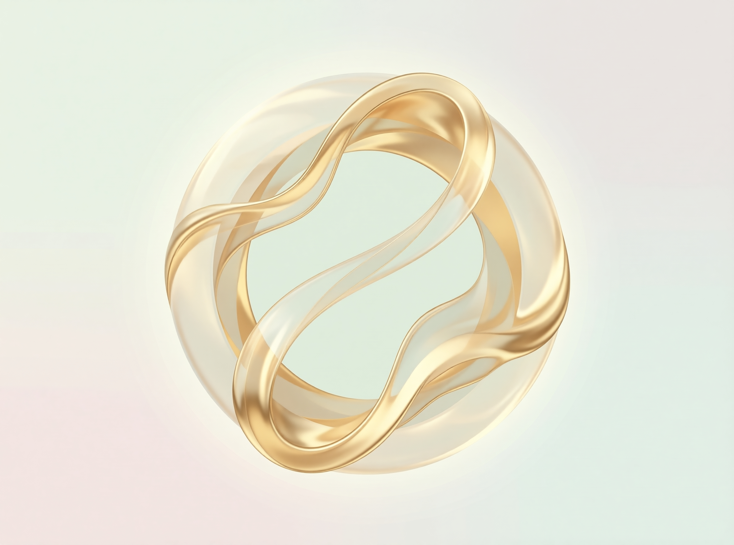 Abstract Golden Twisted Ring