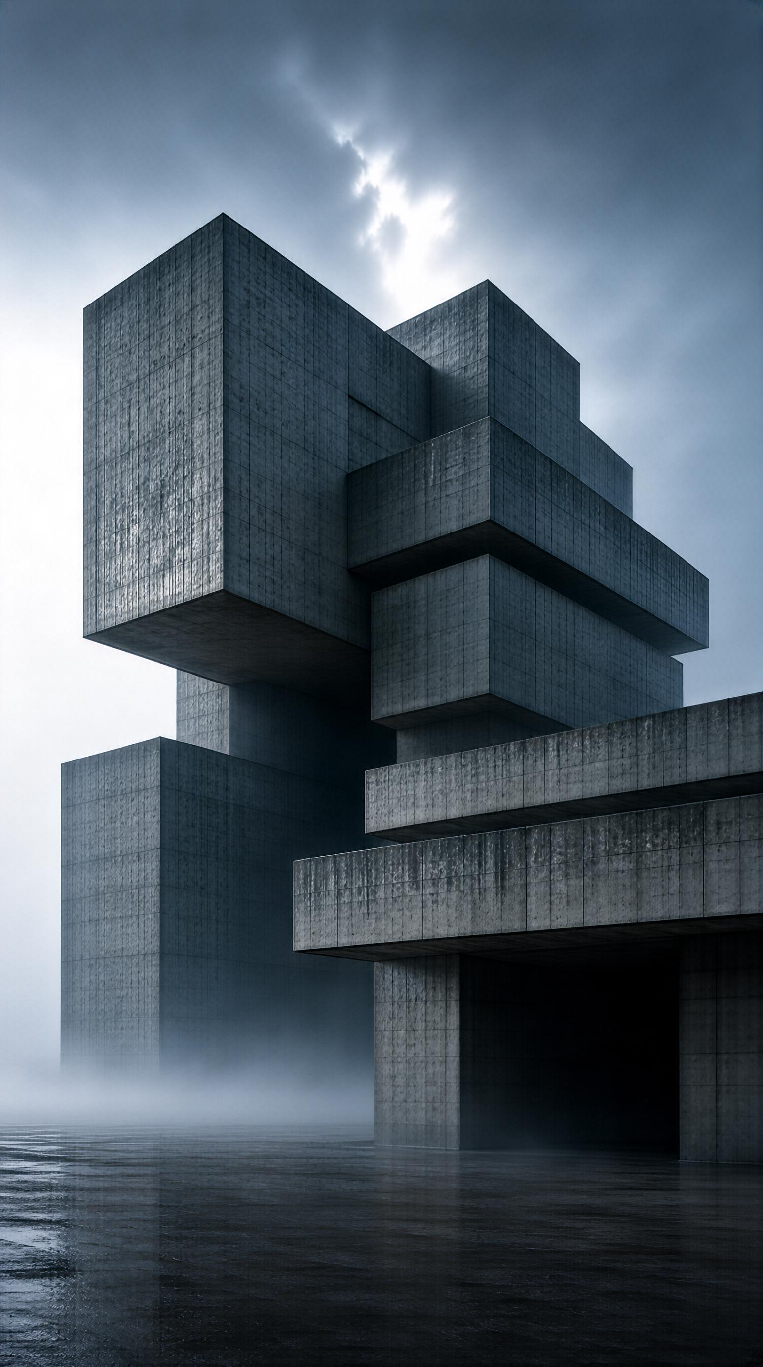 Brutalist Concrete Structure