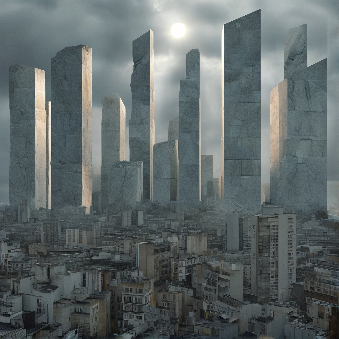 Monumental Stone Cityscape