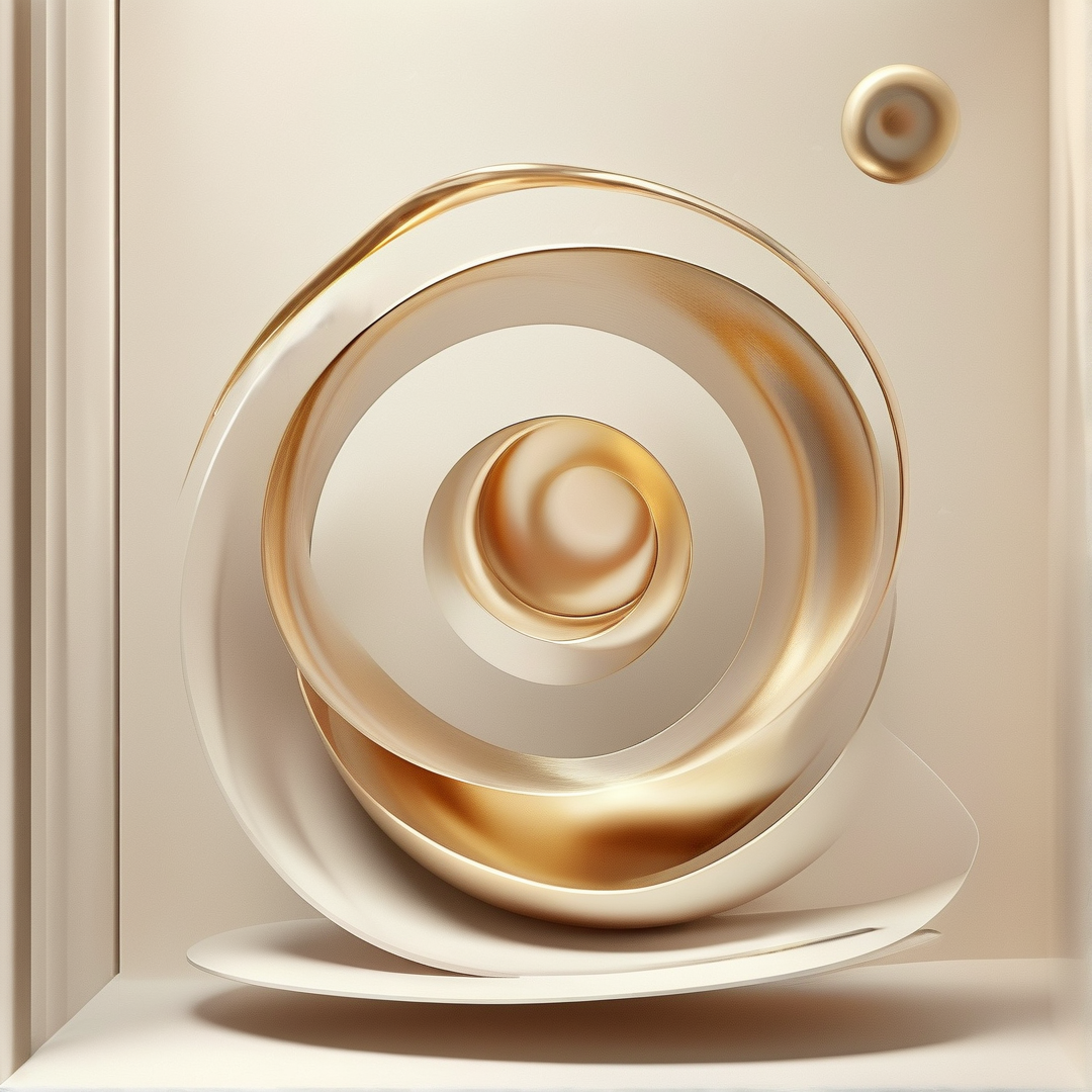 Abstract Spiral Sculpture