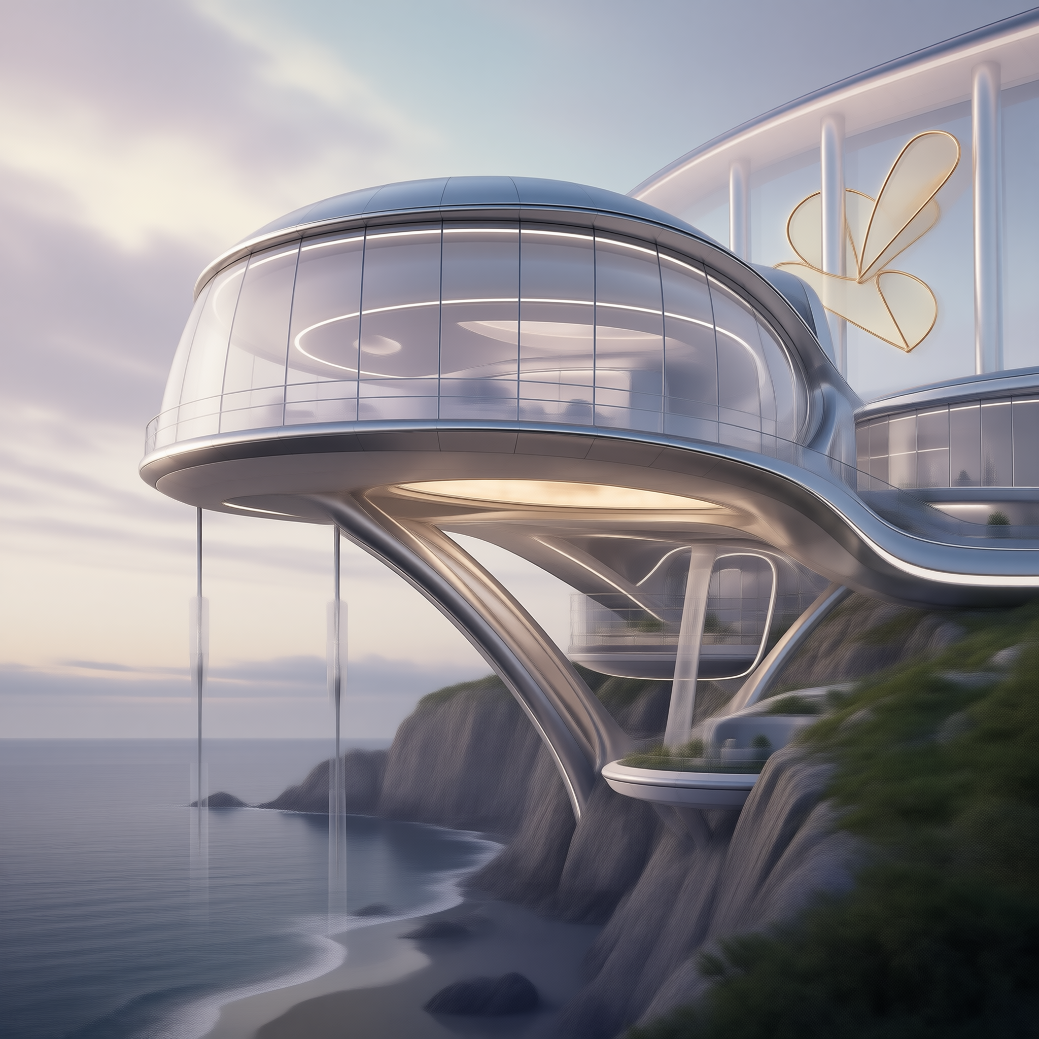 Futuristic Cliffside Villa