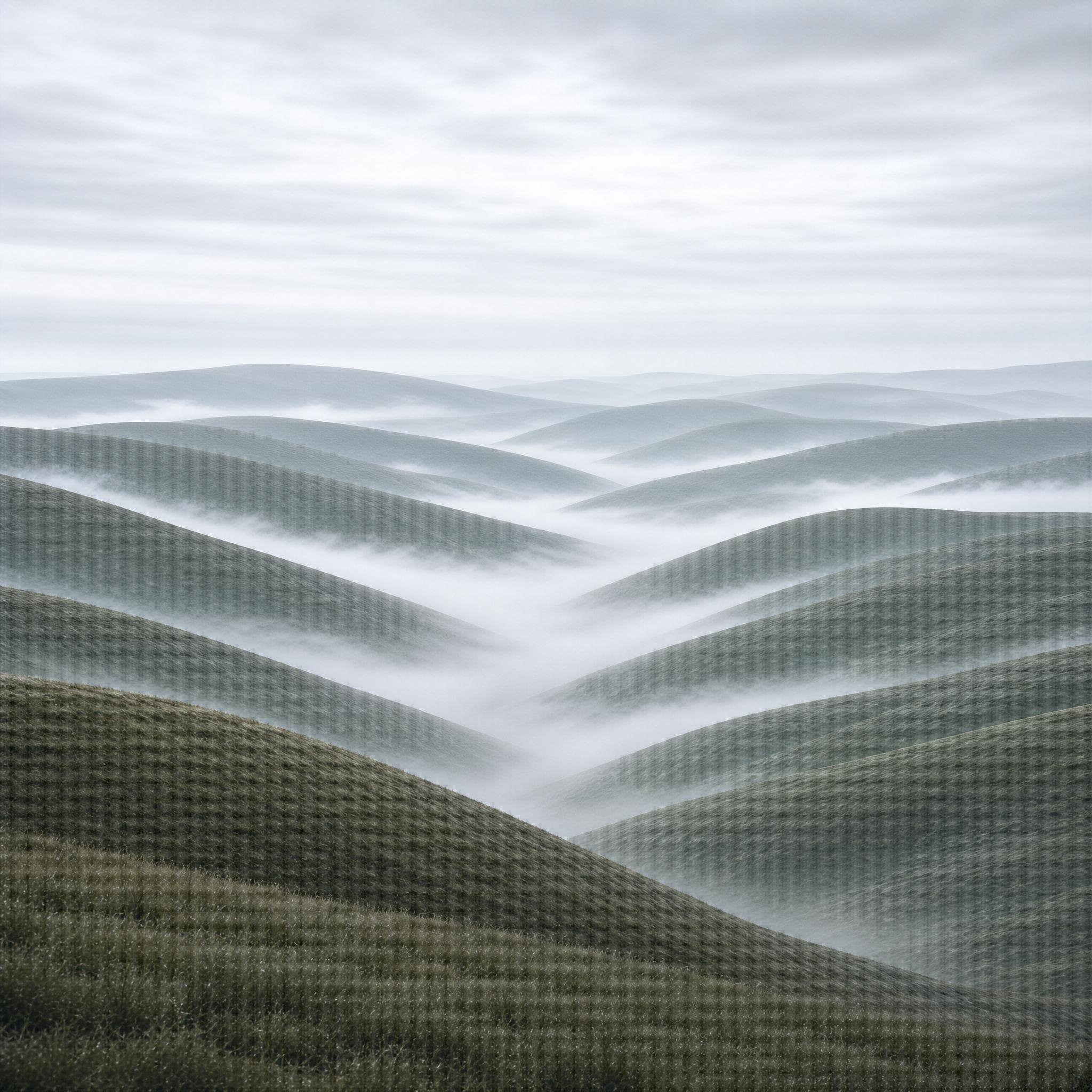 Misty Rolling Hills
