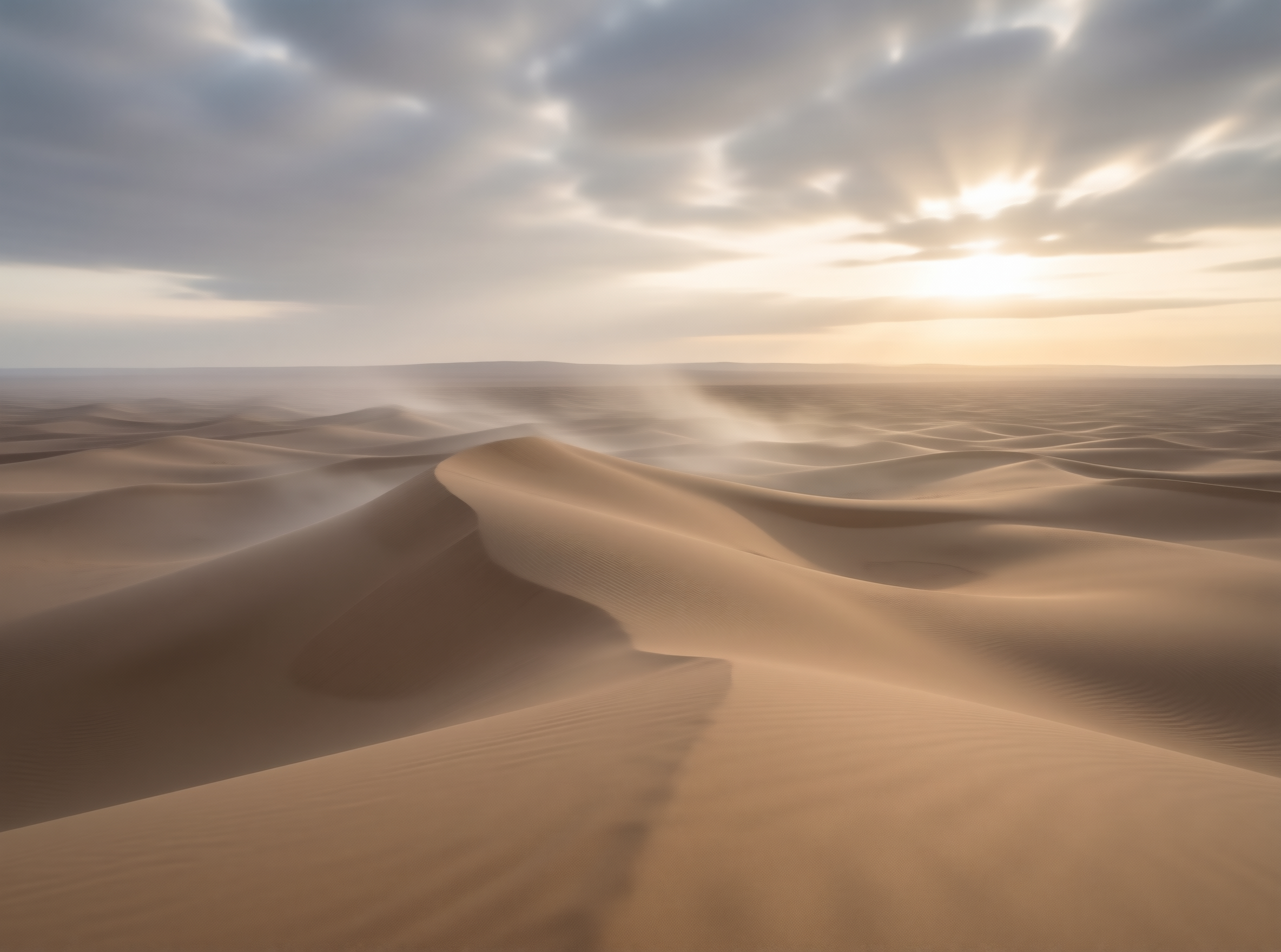 Desert Dunes at Sunset
