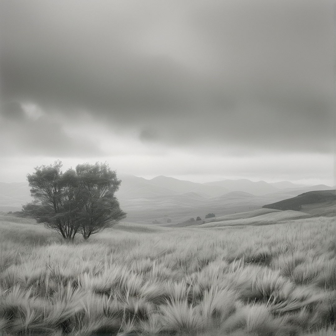 Solitary Tree in Landscape