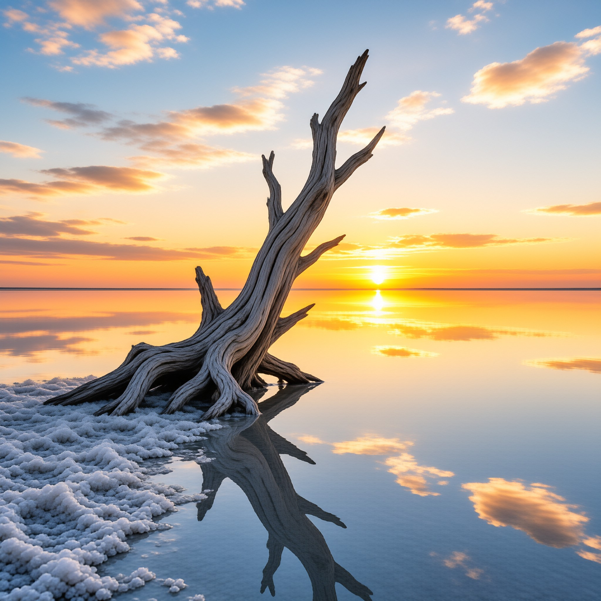 Tranquil Sunset Reflection