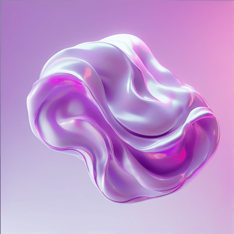 Abstract Iridescent Blob