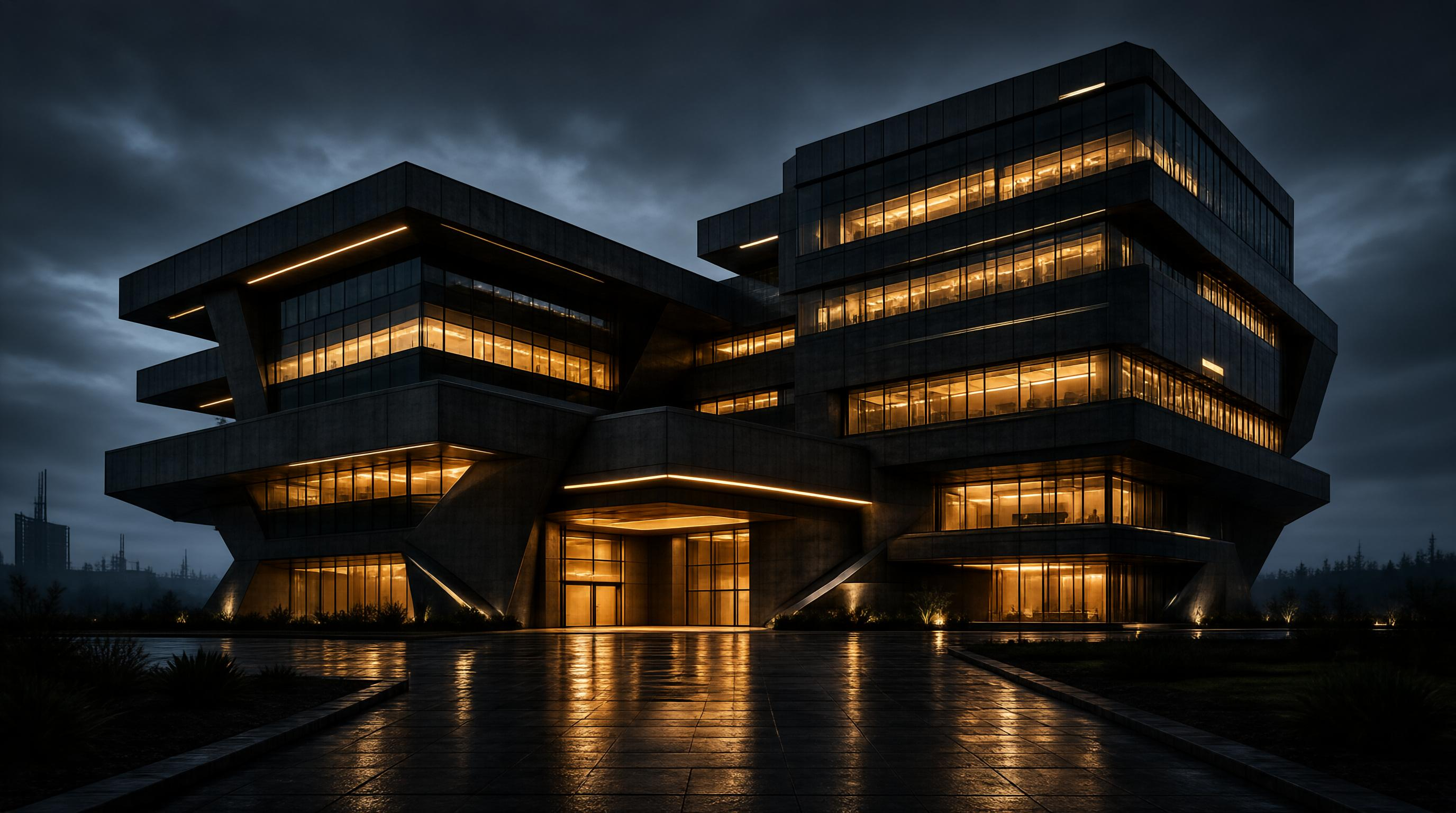 Modern Architecture at Night