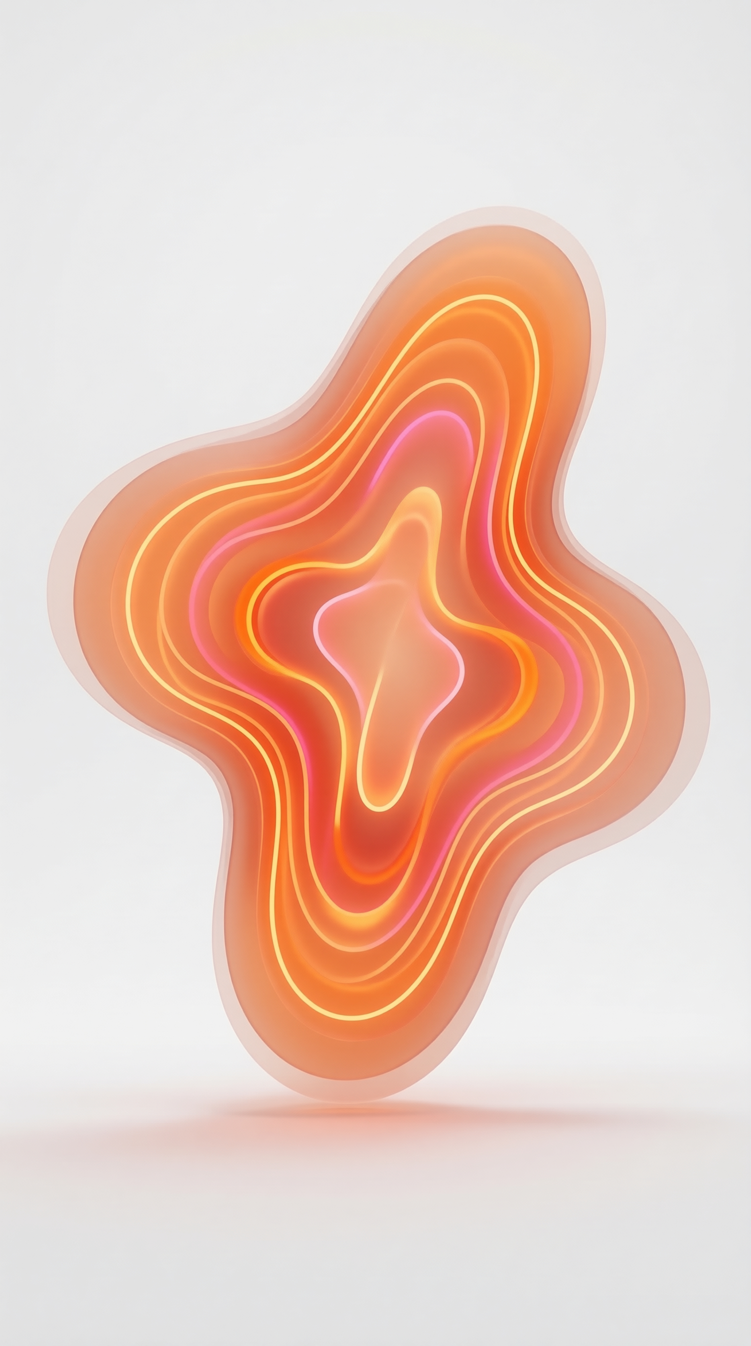 Abstract Orange Star-shaped Shape