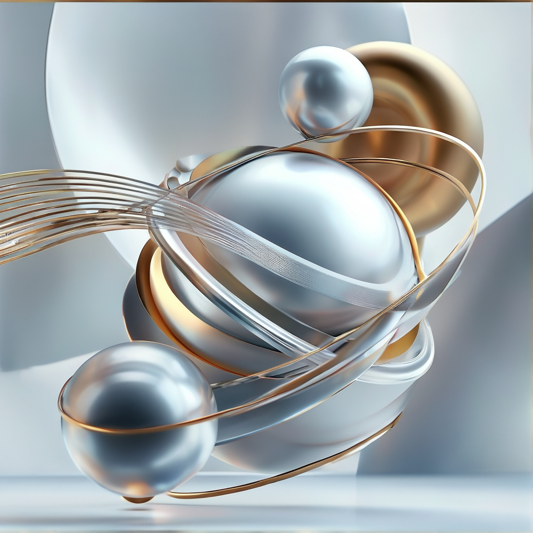 Abstract Metallic Spheres