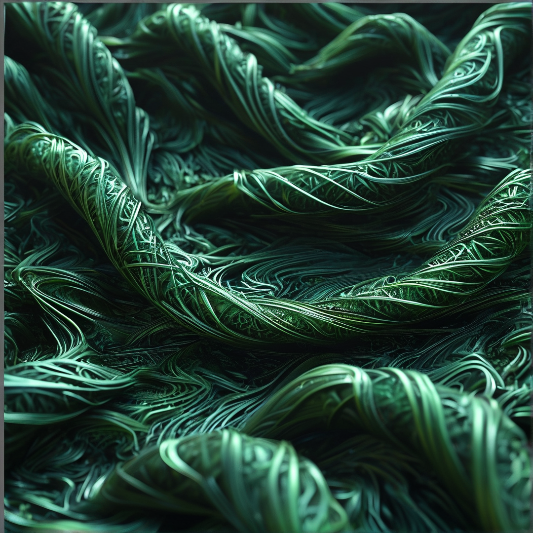 Emerald Woven Textures