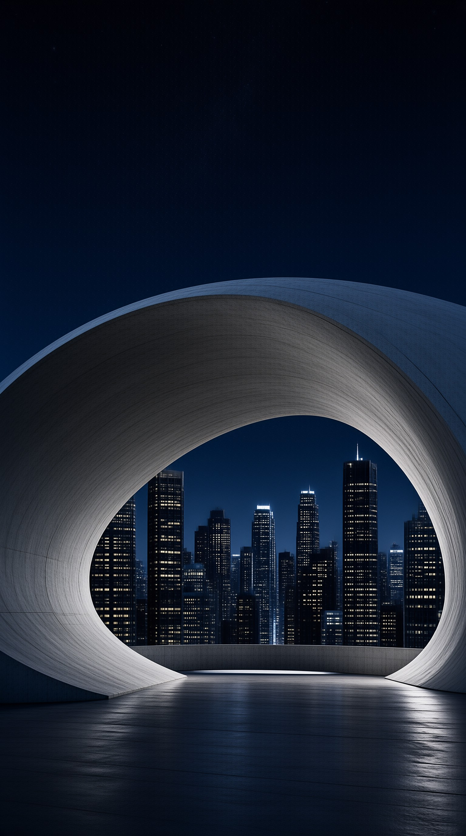 City View Through Arch