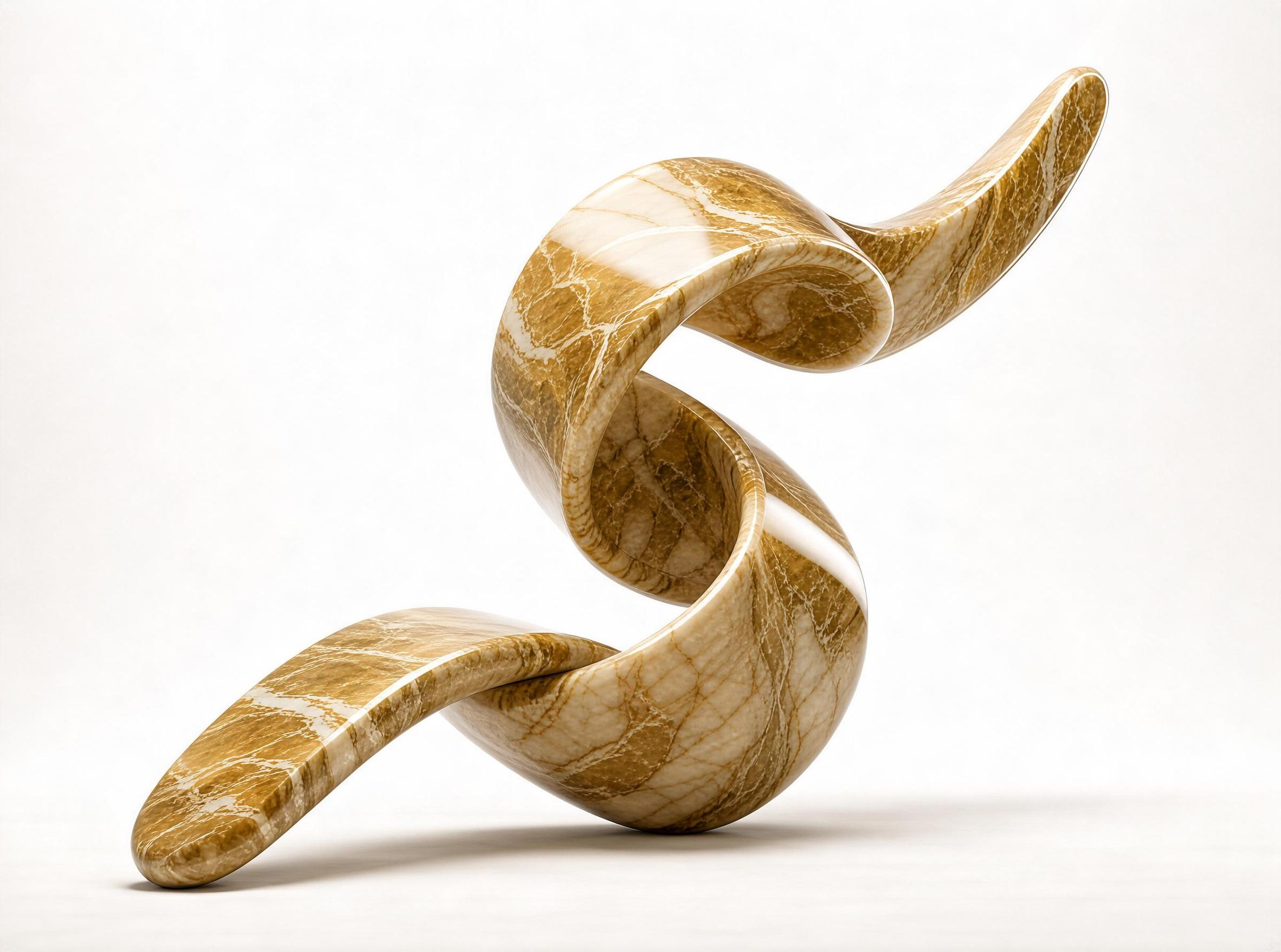 Twisted Marble Sculpture