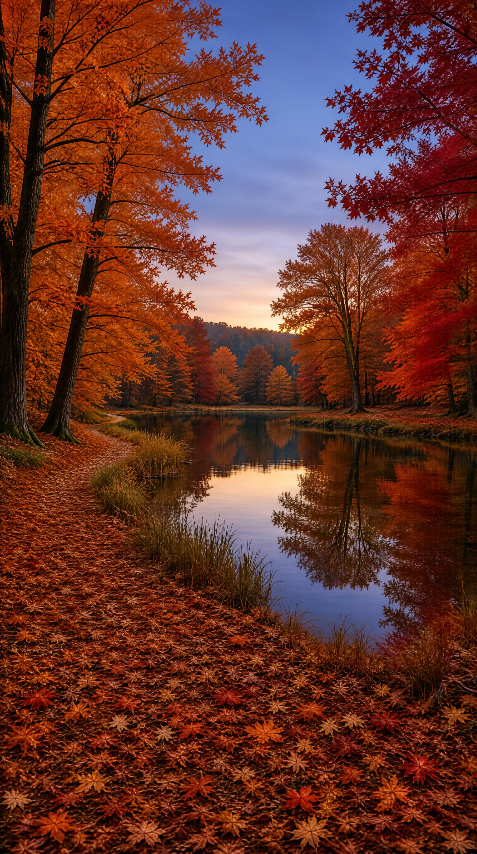 Autumn Lake and Fall Foliage
