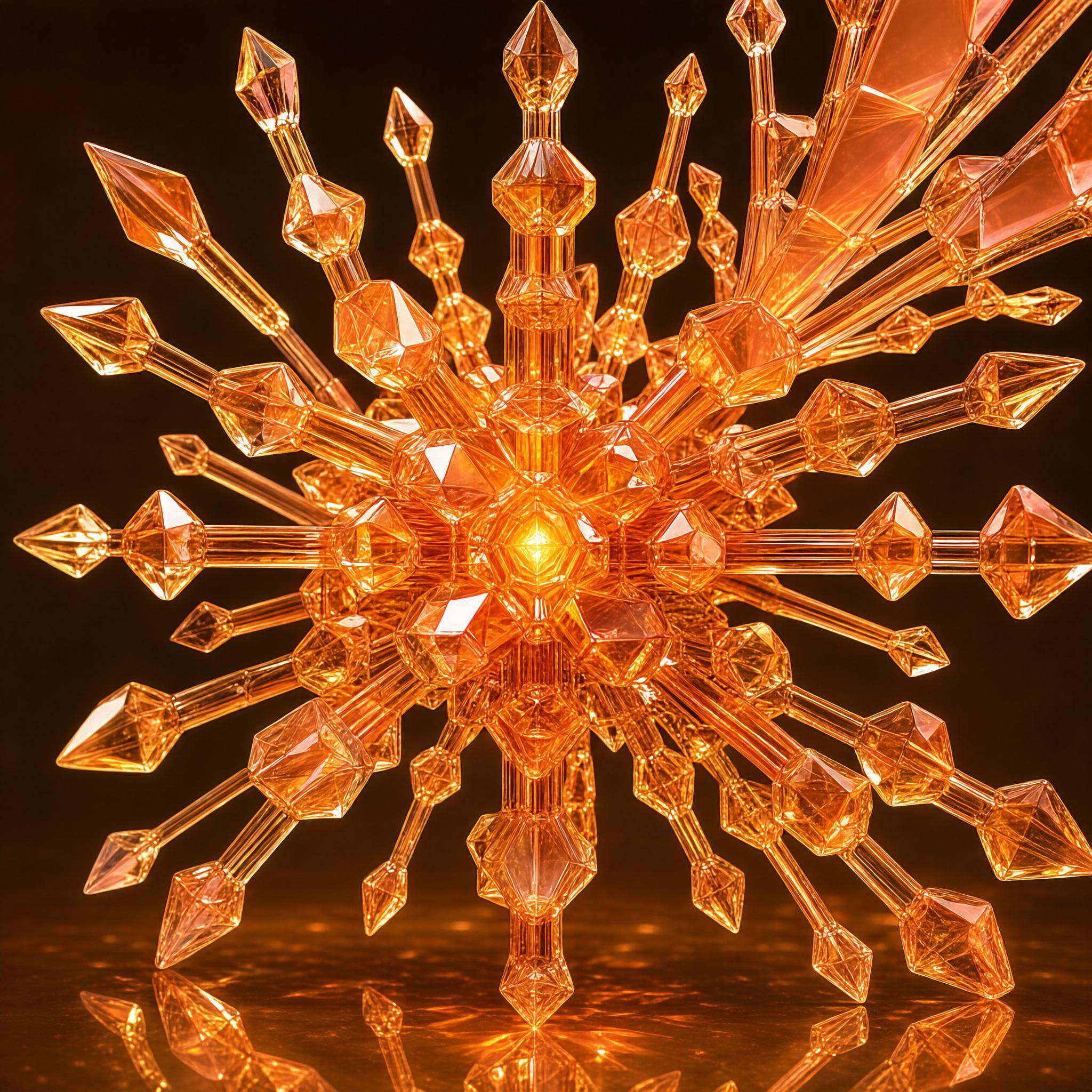 Golden Crystal Starburst