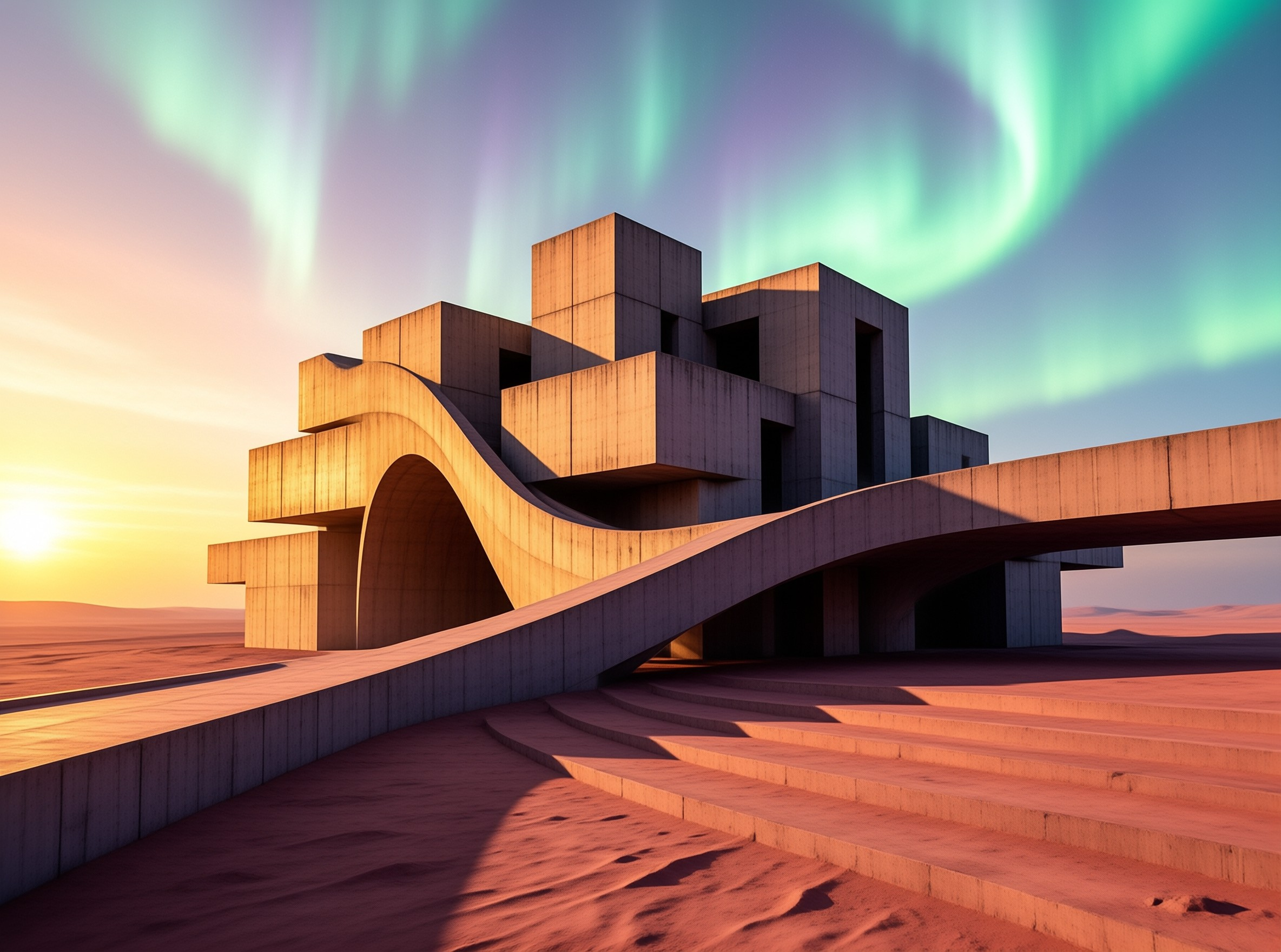 Surreal Desert Architecture
