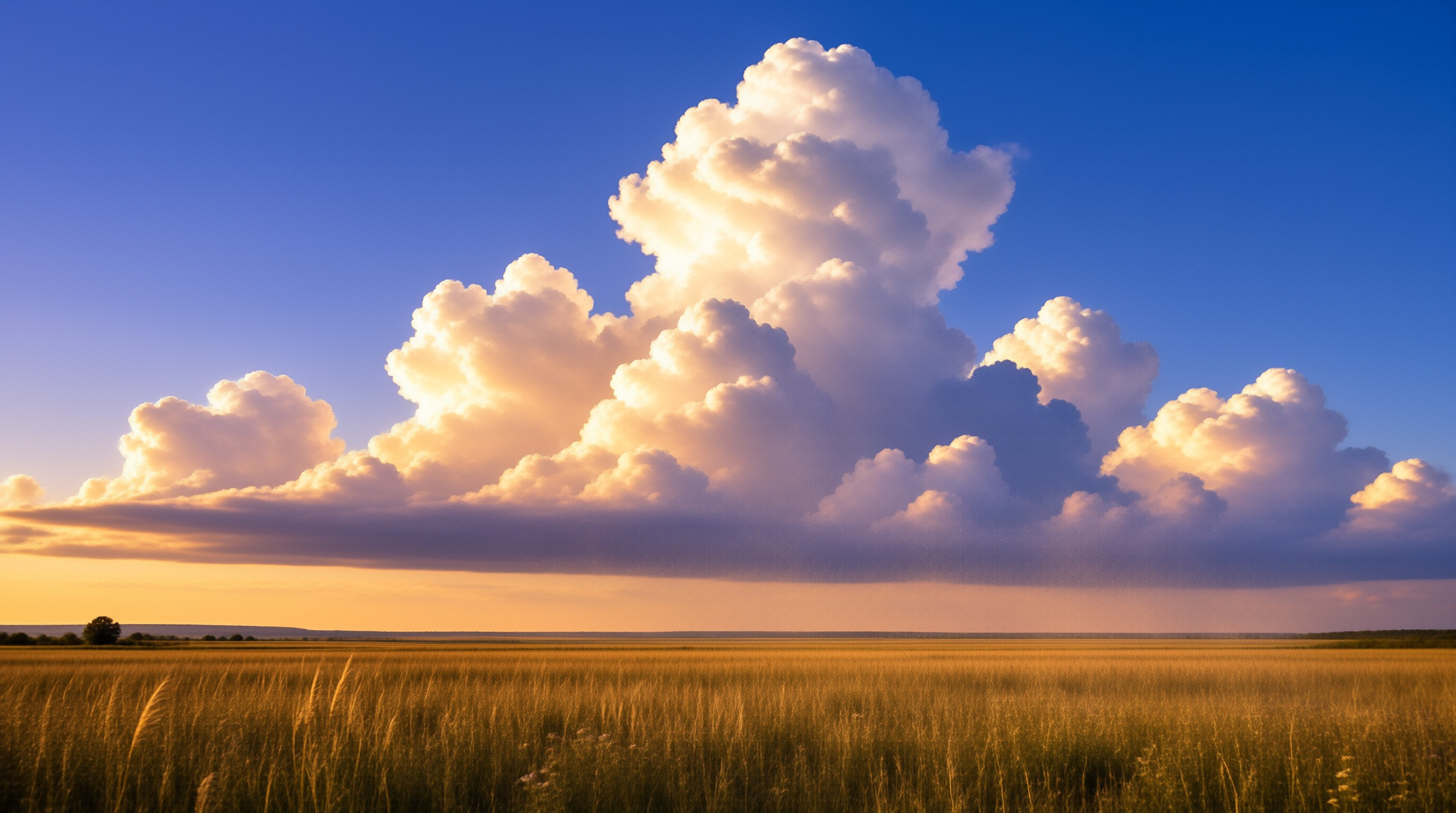 Sunset over Golden Field