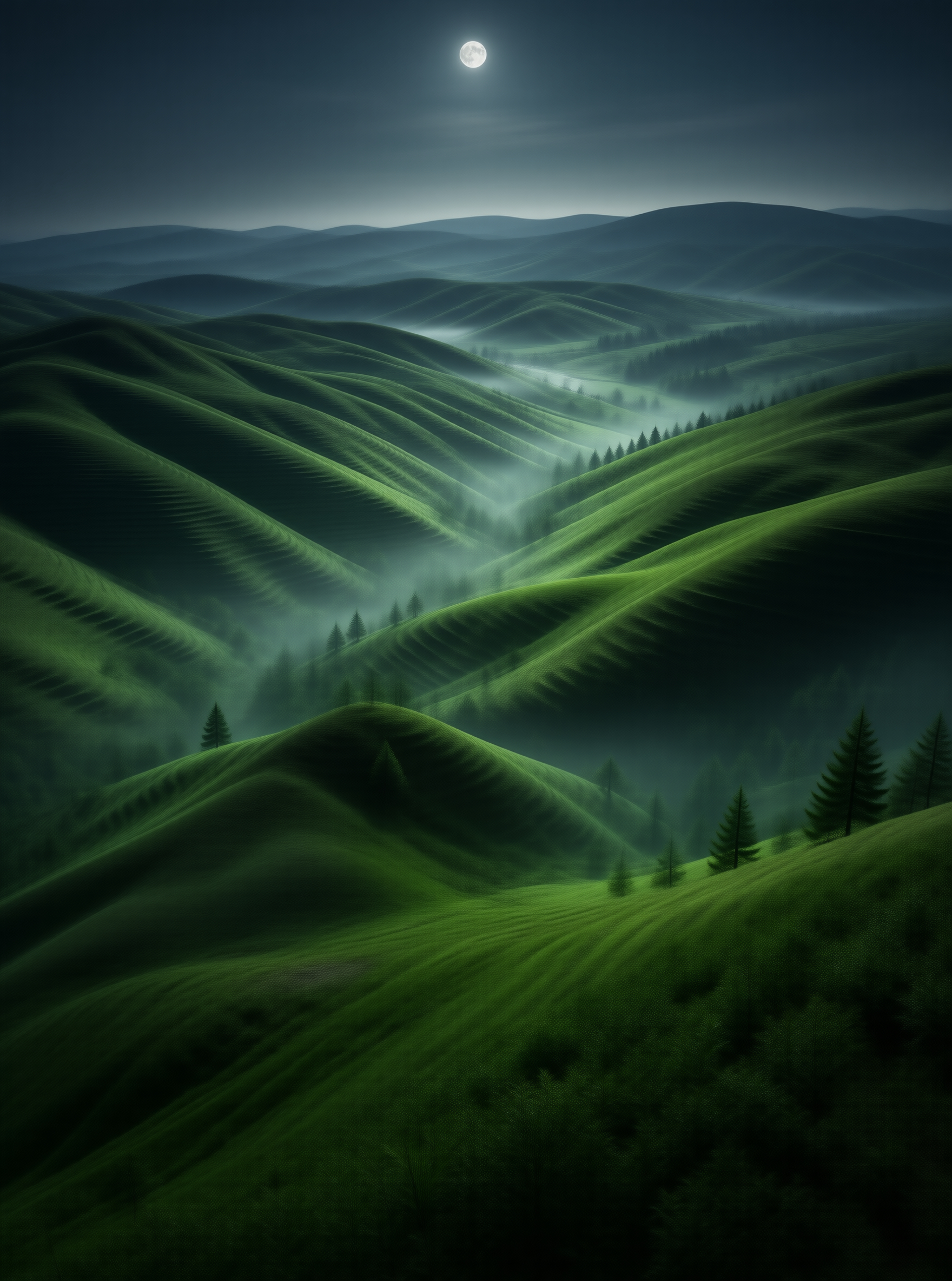 Moonlit Verdant Valley