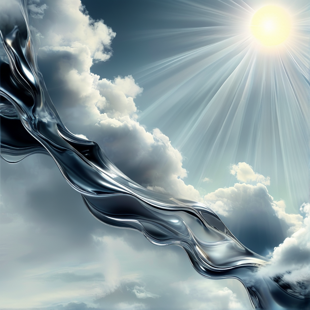 Flowing Metal in the Sky