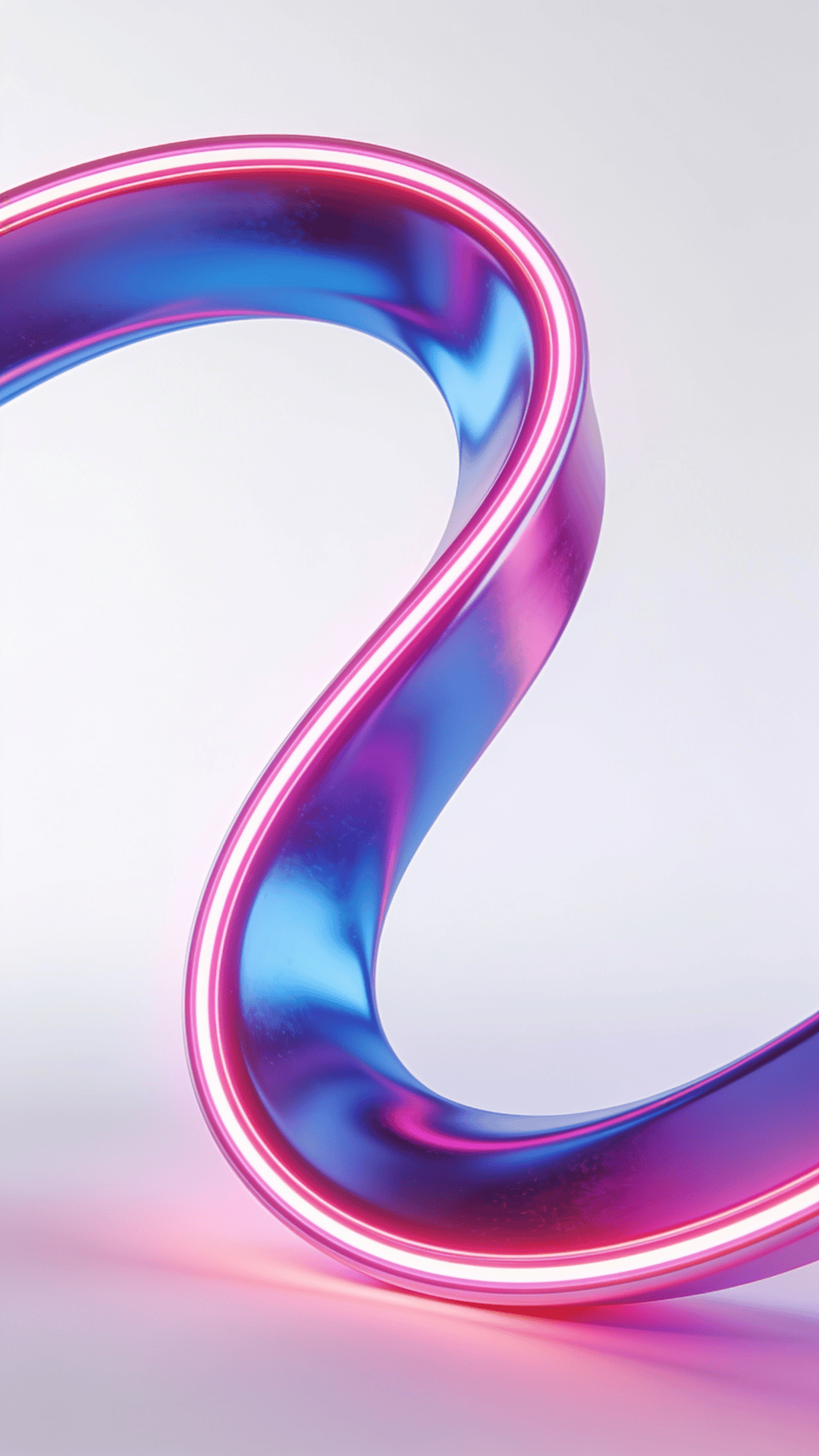 Neon Curved Ribbon