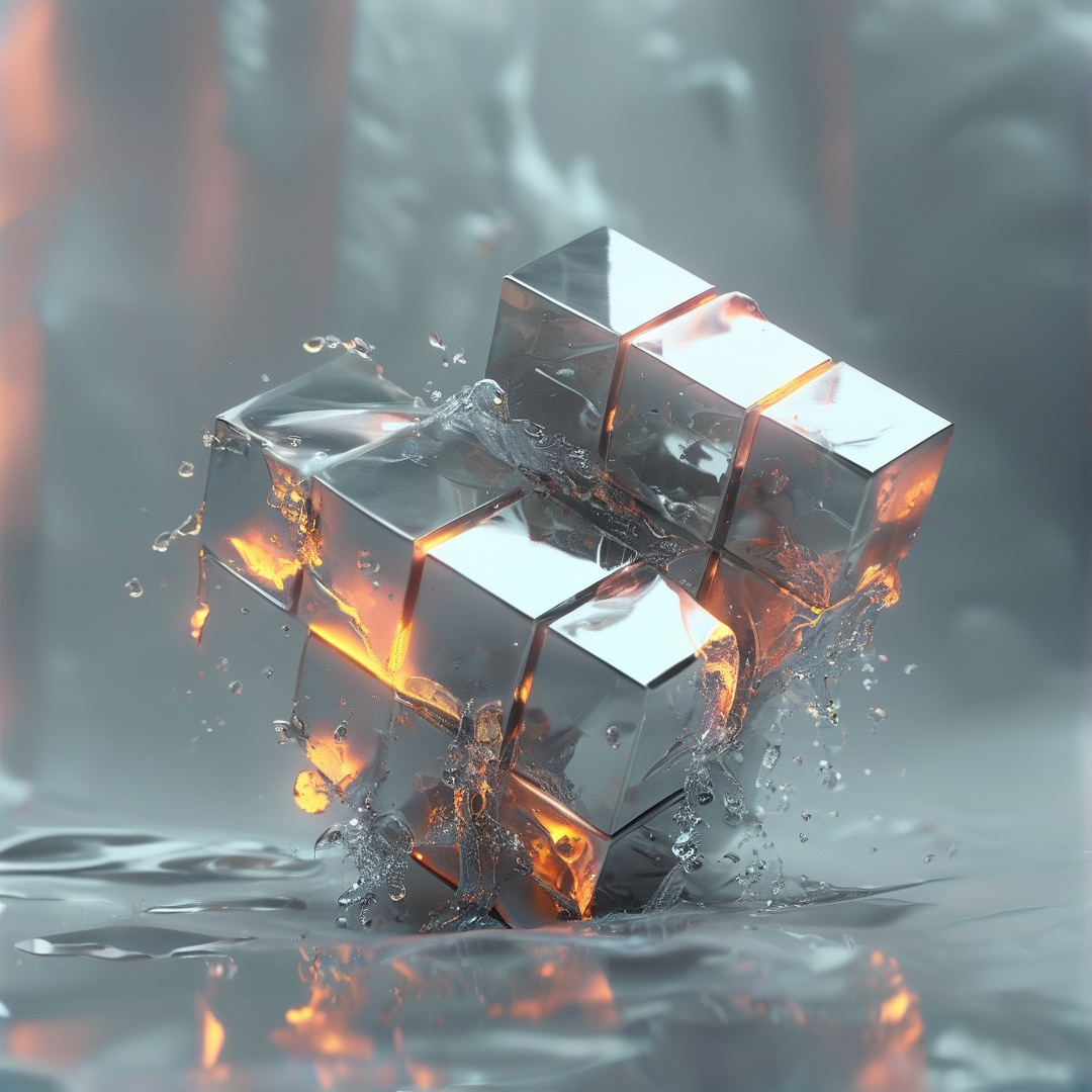 Rubik's Cube with Fire Inside