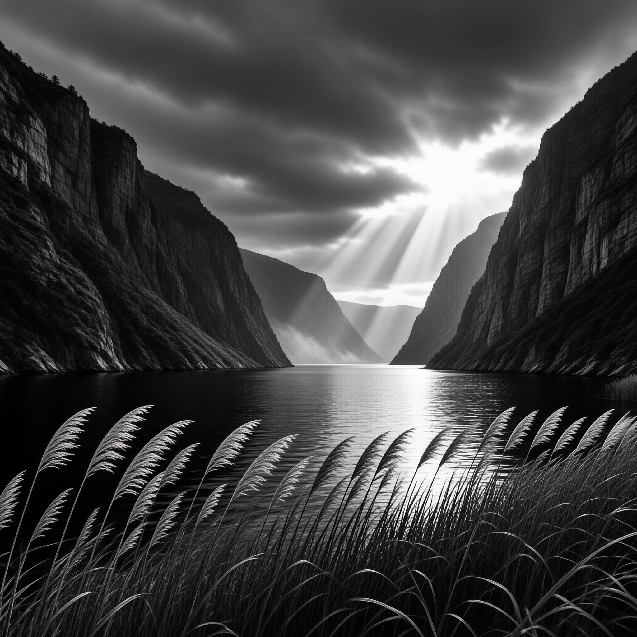 Dramatic Canyon Sunbeams