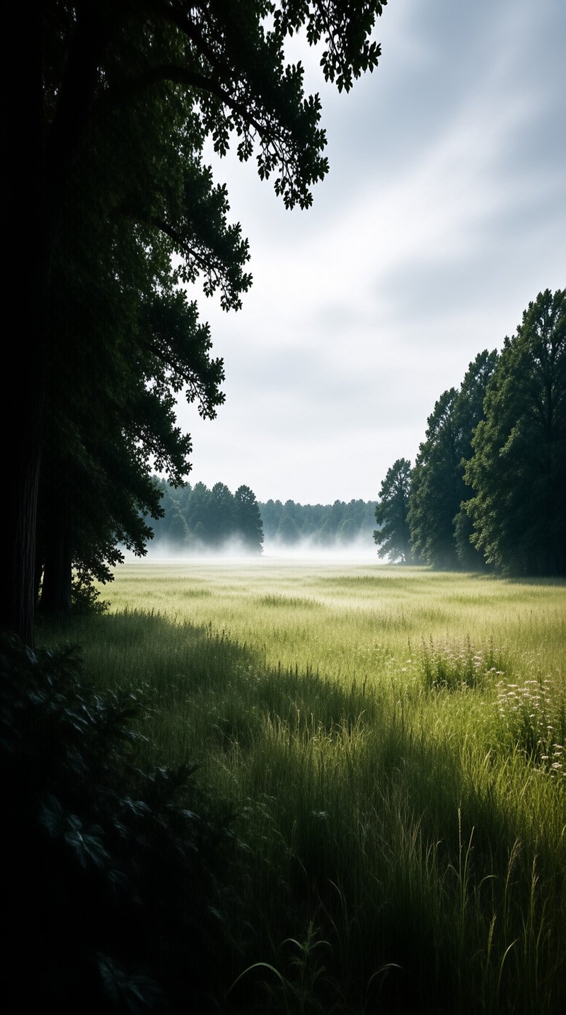 Misty Meadow Morning