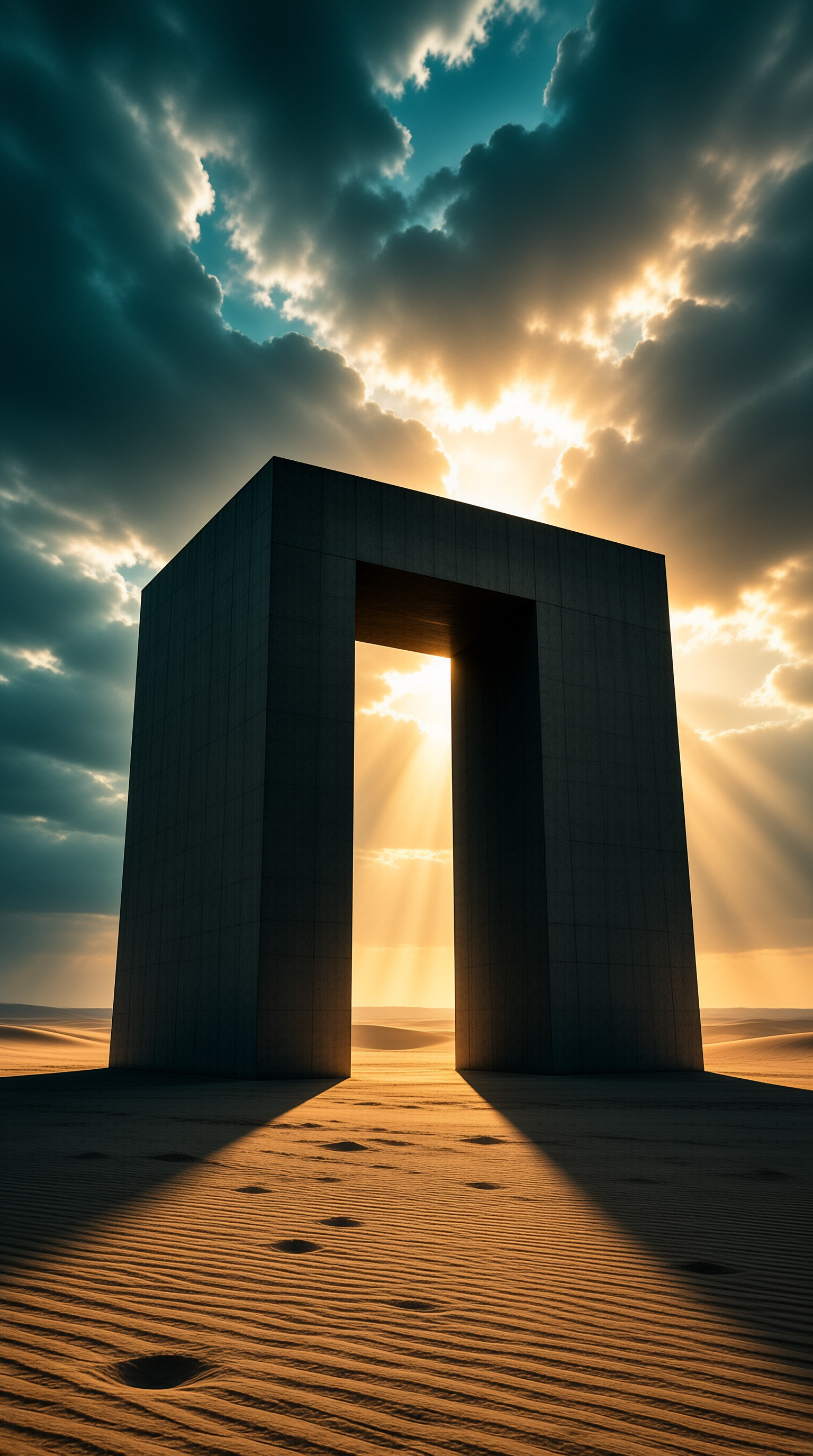 Monolithic Arch in Desert