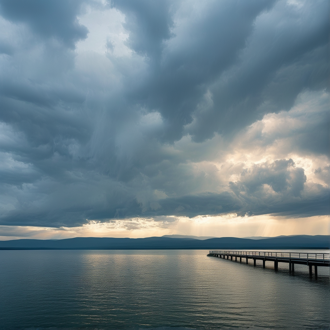 Sunbeams Through Storm