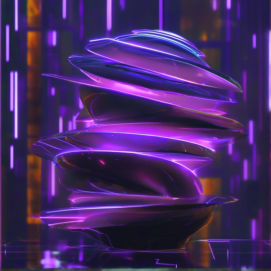 Futuristic Glowing Totem