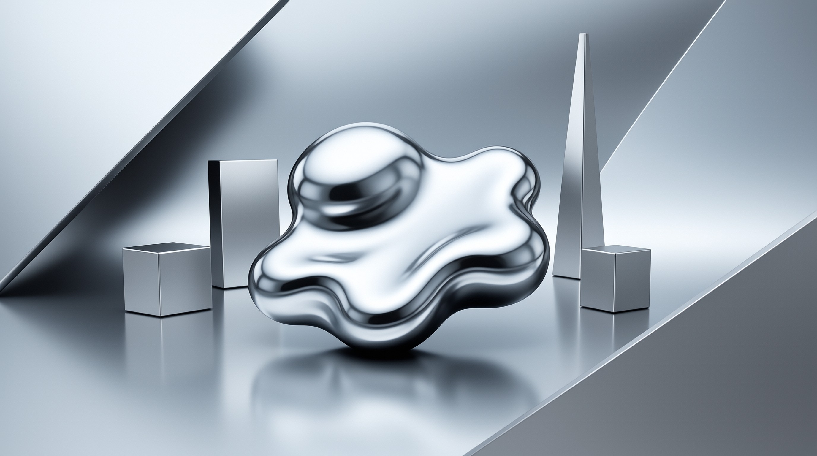Abstract Metallic Shapes