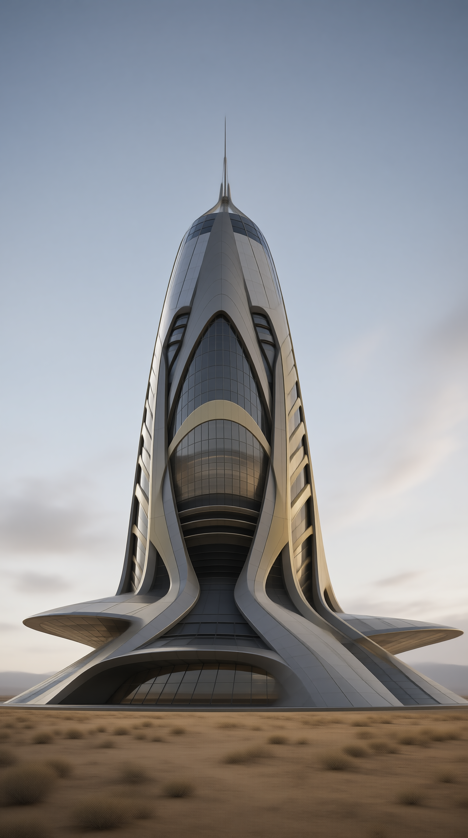 Futuristic Rocket Tower