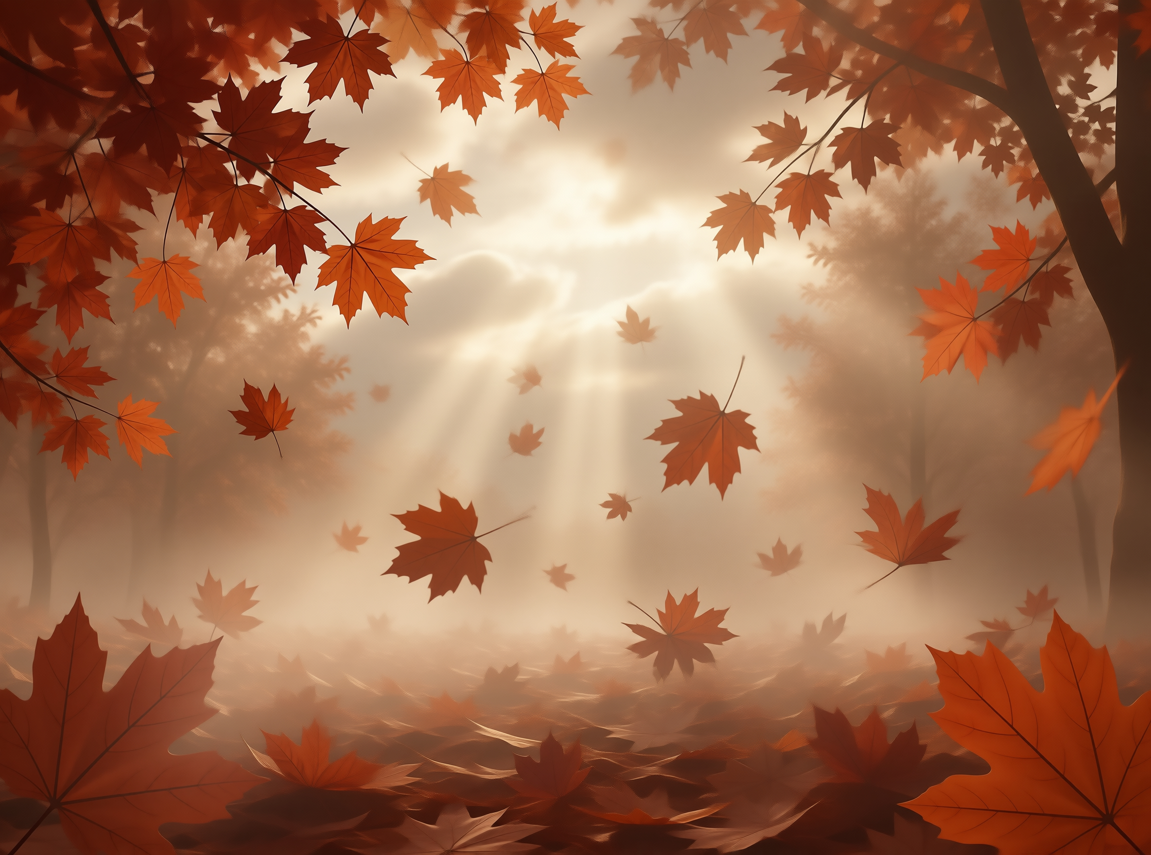 Autumn Forest Sunrise