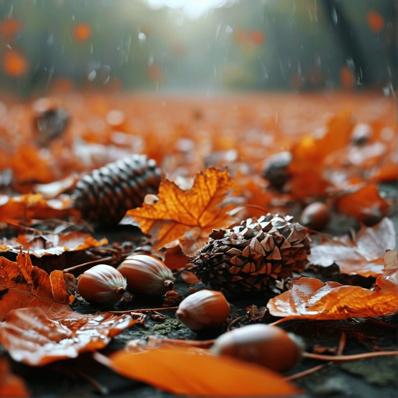 Moist Autumn Forest Floor