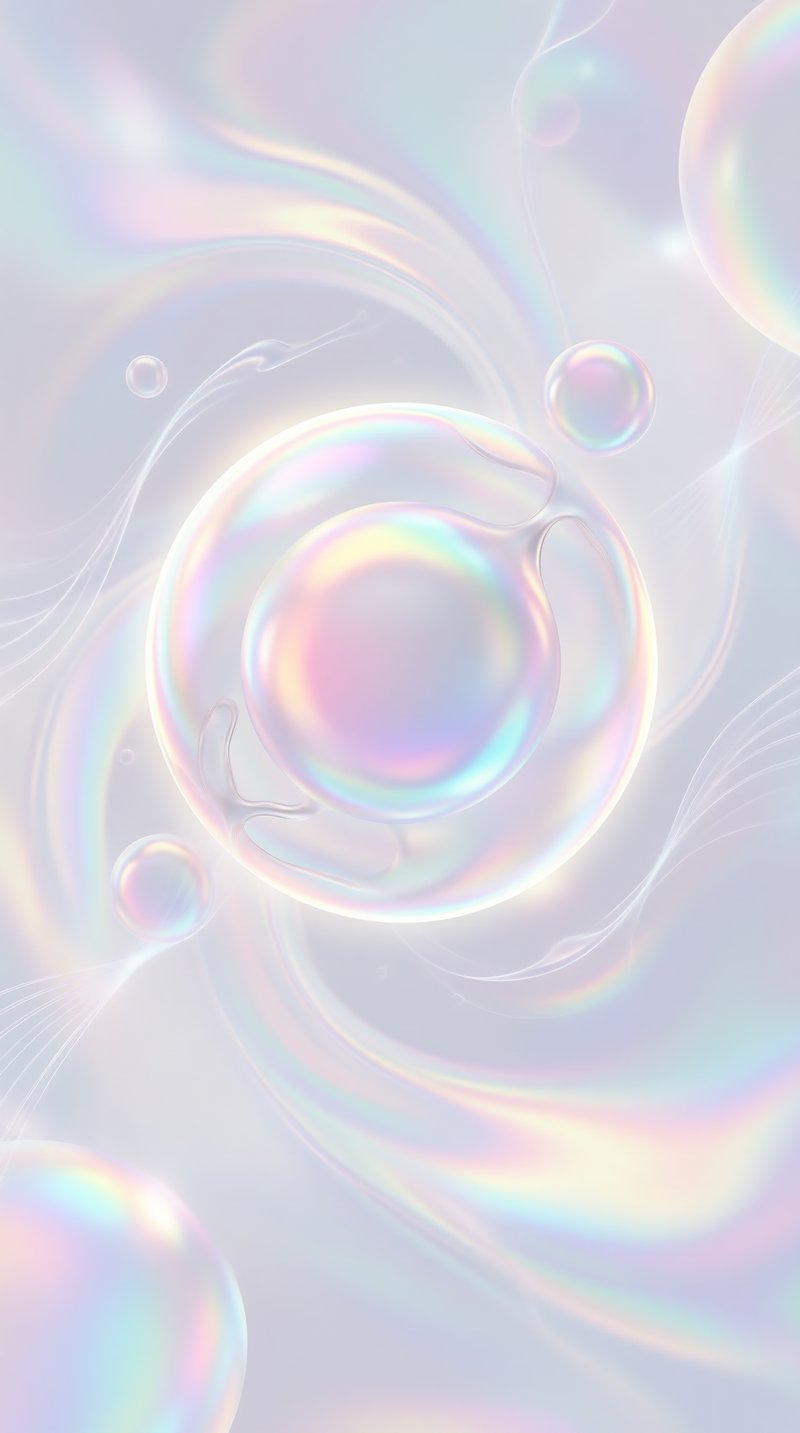 Iridescent Pastel Bubbles