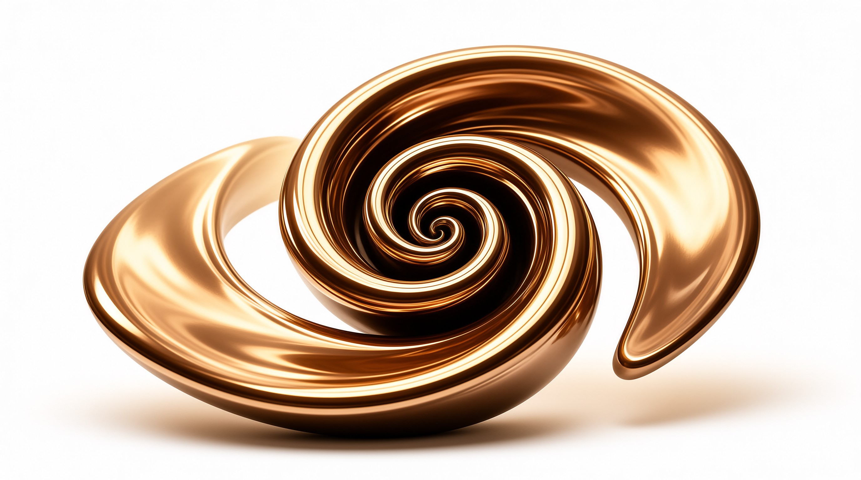 Golden Metallic Spiral