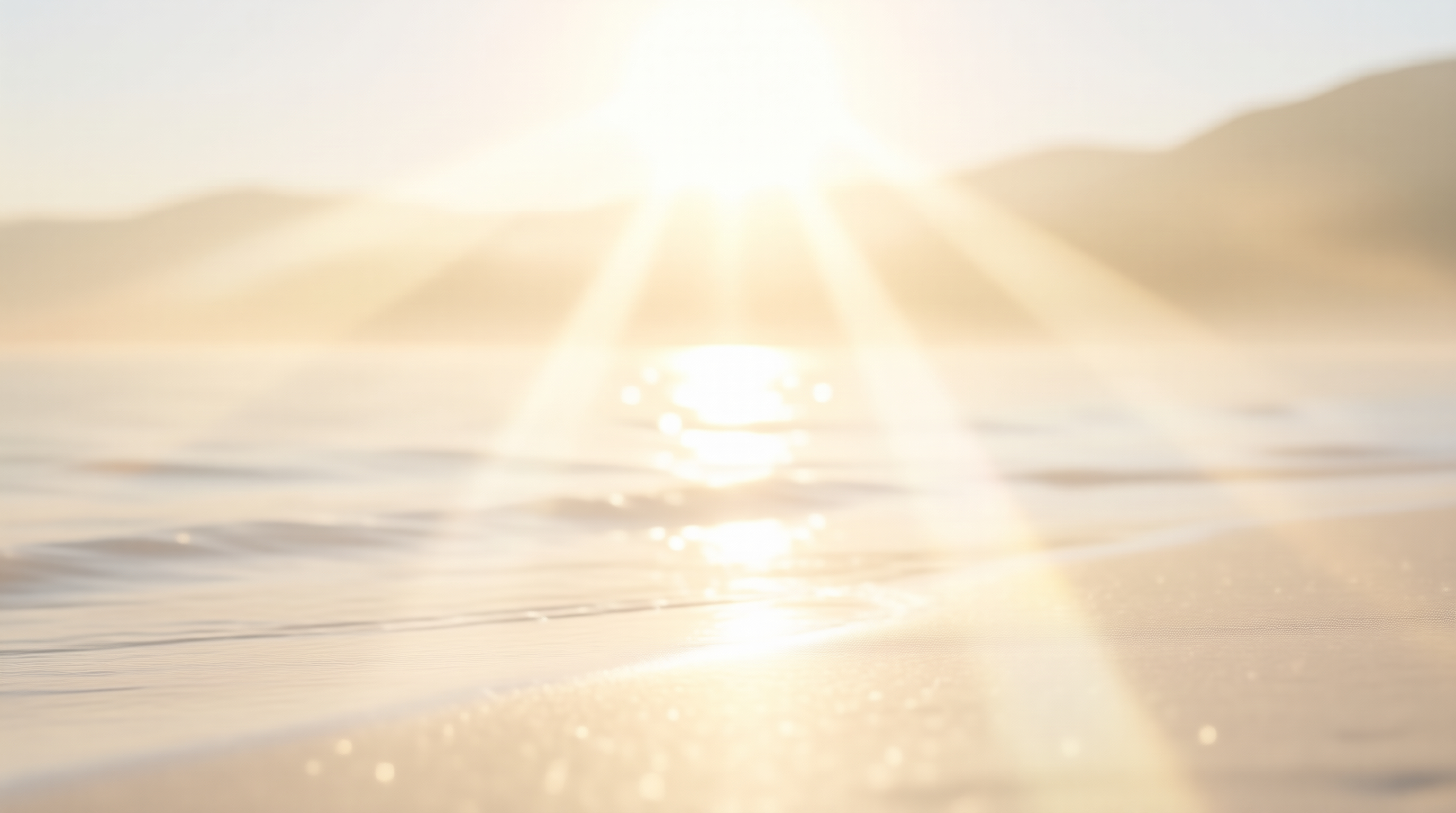 Sunrise Over Calm Water