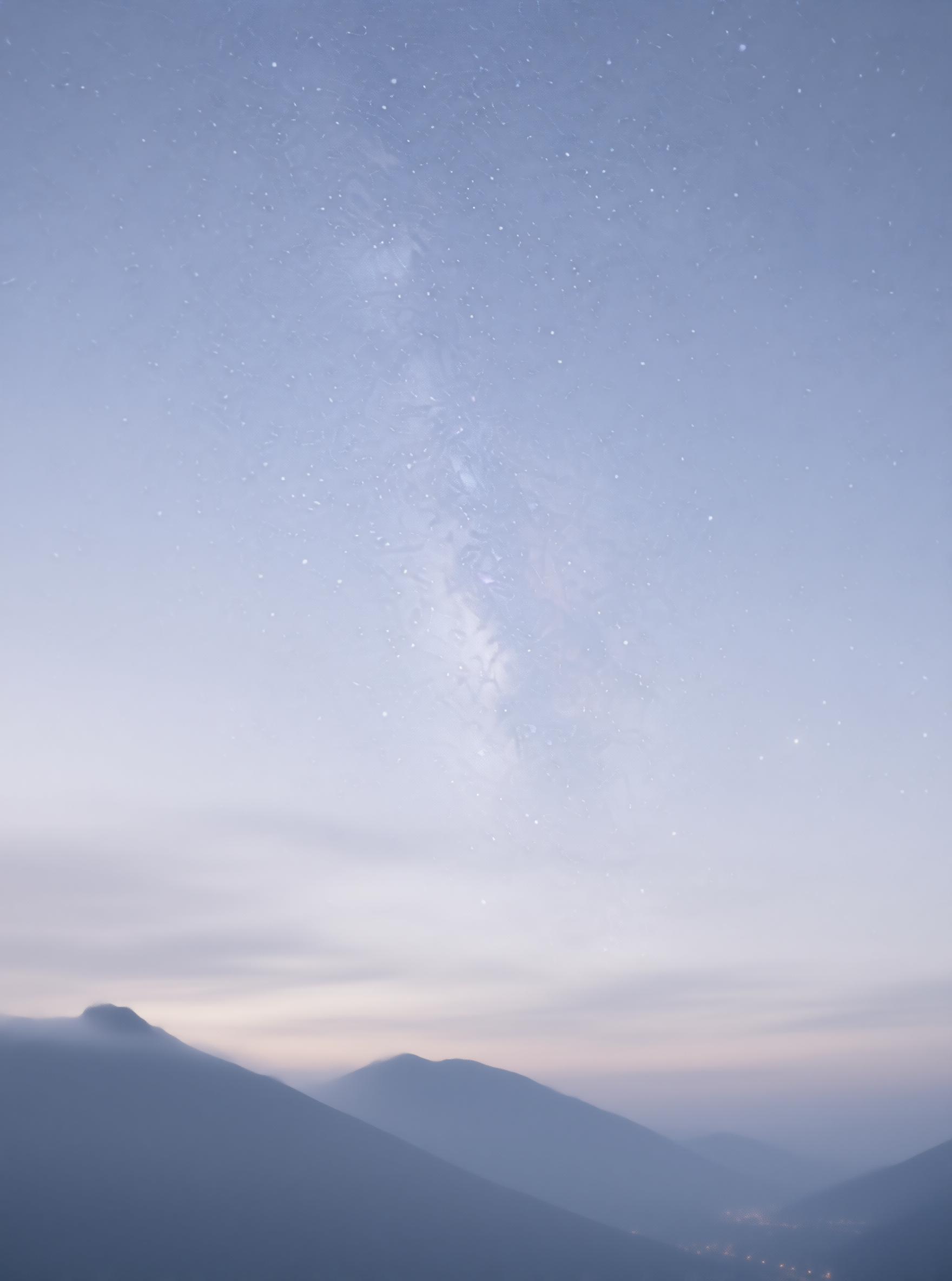 Milky Way Above Mountains