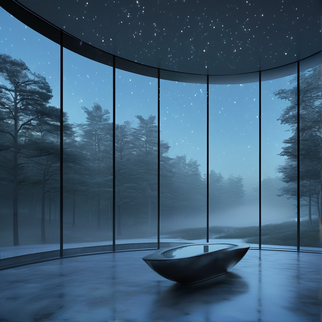 Glass Room with Forest View