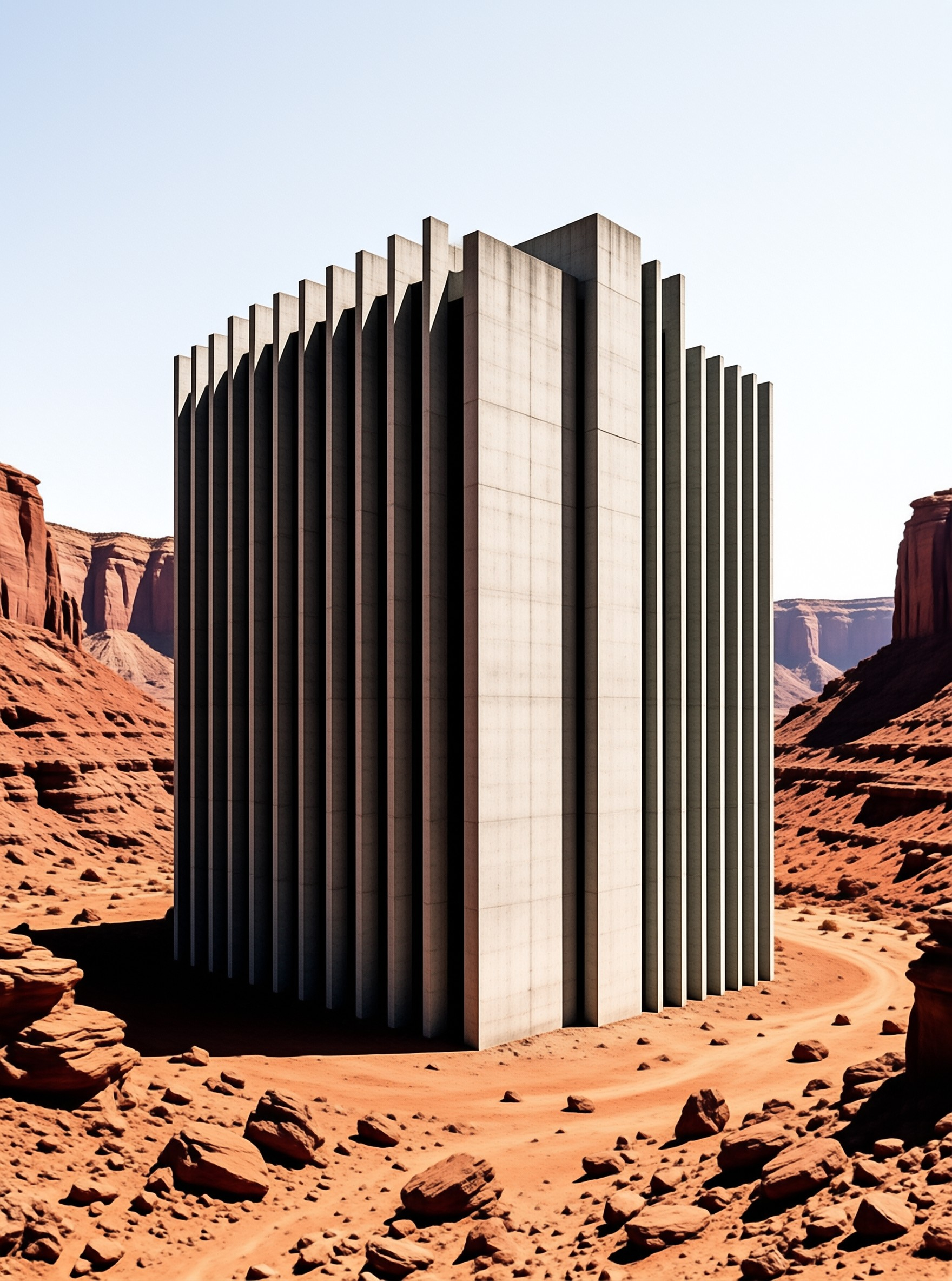 Monolithic Structure in Desert