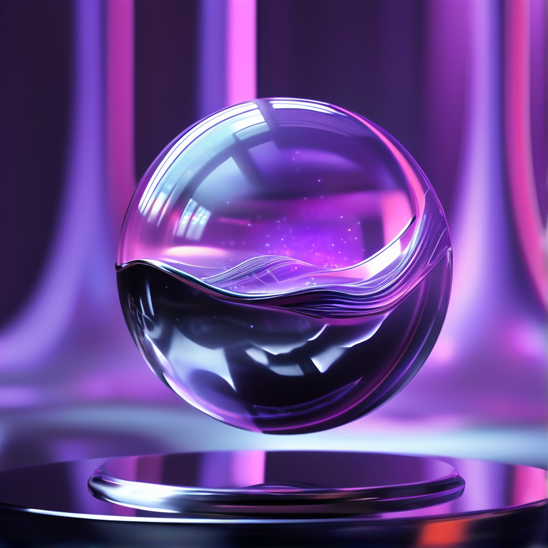 Abstract Crystal Sphere