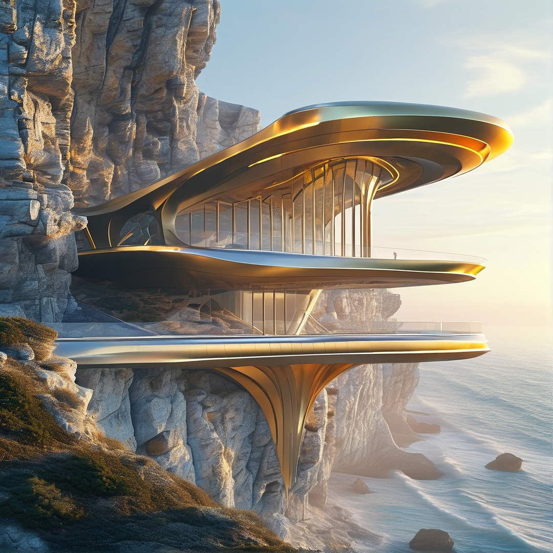 Cliffside Futuristic Villa