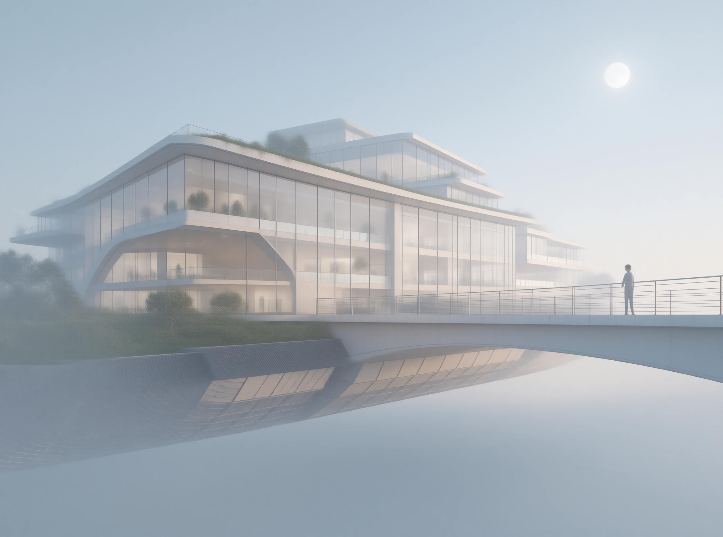 Futuristic Floating Building